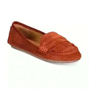 Kenneth Cole Reaction Bare-ing Rust Suede Moccasin